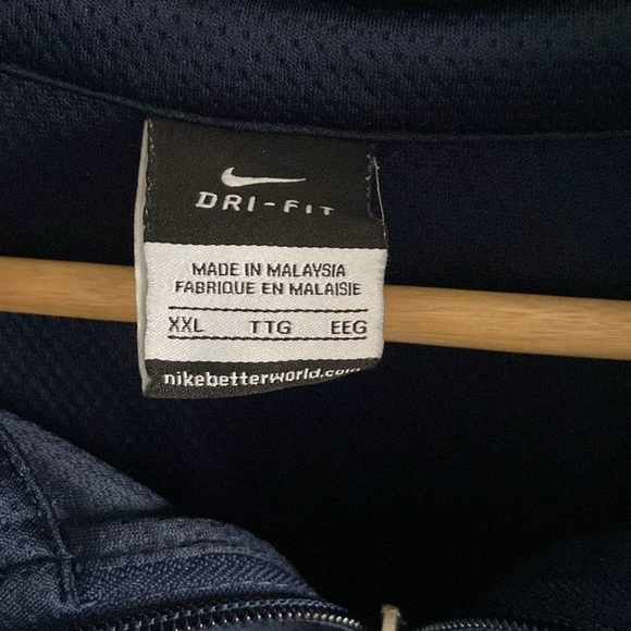 Nike Dri Fit Navy Zip Up - Picture 3 of 6
